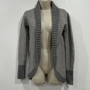 Athleta Wool & Cashmere Gray and Cream Sweater
